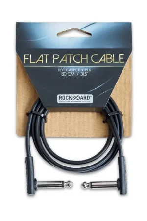 Più Venduto Rockboard By Warwick Rbo Cavo Flat Patch 80Cm Black