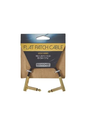 Popolare Rockboard Rbo Cavo Flat Patch Cable Gold 10 Cm
