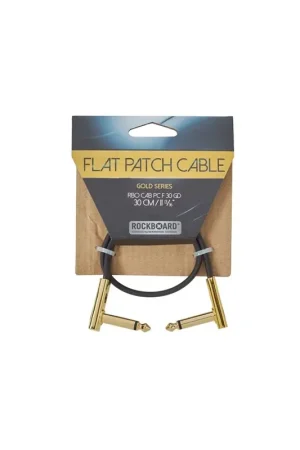 Rockboard Rbo Cavo Flat Patch Cable Gold 30 Cm Prezzo Scontato
