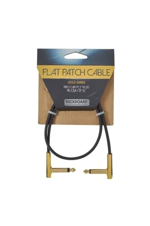 Rockboard Rbo Cavo Flat Patch Cable Gold 45 Cm Professionale