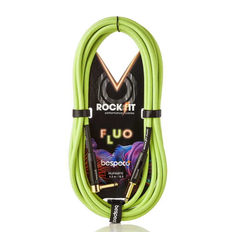 Bespeco Cavo Fluo Giallo Strumenti Jack Mono Jack Mono Mt 6 Dritto - Pipa Direttamente Dal Produttore
