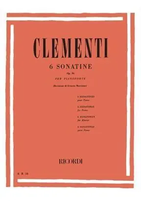 Occasione Ricordi Clementi 6 Sonatine per Pianoforte OP. 36