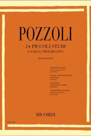 Prezzo Di Fabbrica Ricordi Pozzoli 24 Piccoli Studi Facili e Progressivi - Pianoforte