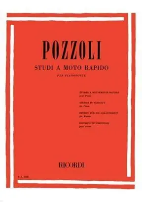 Ultima Occasione Ricordi Pozzoli Studi a Moto Rapido - Pianoforte