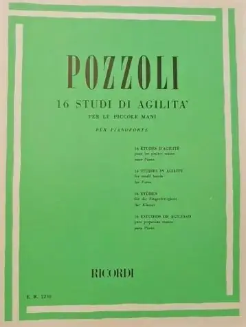 Ricordi Pozzoli 16 Studi Di Agilita' Per Le Piccole Mani - Pianoforte Miglior Prezzo