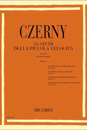 Spedito Oggi Ricordi Czerny 24 Studi Della Piccola Velocità OP 636 - Pianoforte