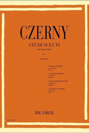 Quantità Limitata Ricordi Czerny Studi Scelti per Pianoforte Vol. II