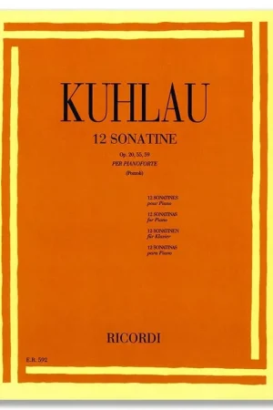 Compra Online Ricordi Kuhlau Sonatine Op 20 -55-59