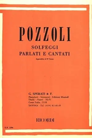 Consegna Rapida Ricordi Pozzoli Solfeggi Parlati e Cantati app. 3 corso