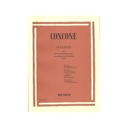 A Buon Prezzo Ricordi Concone 50 Lezioni Op 9