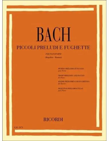 Offerta Ricordi Bach Piccoli Preludi e Fughette Pianoforte