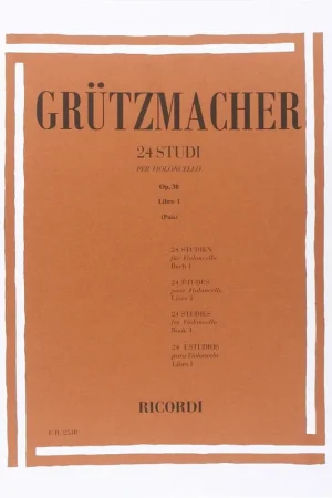 Di Tendenza Ricordi Grützmacher 24 Studi per Violoncello Op. 38 Libro I