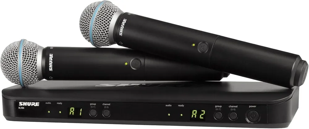 Ultime Pezzi Shure Blx288e Sm58 Doppio Wireless Mano Gelato - WN 0042406248365